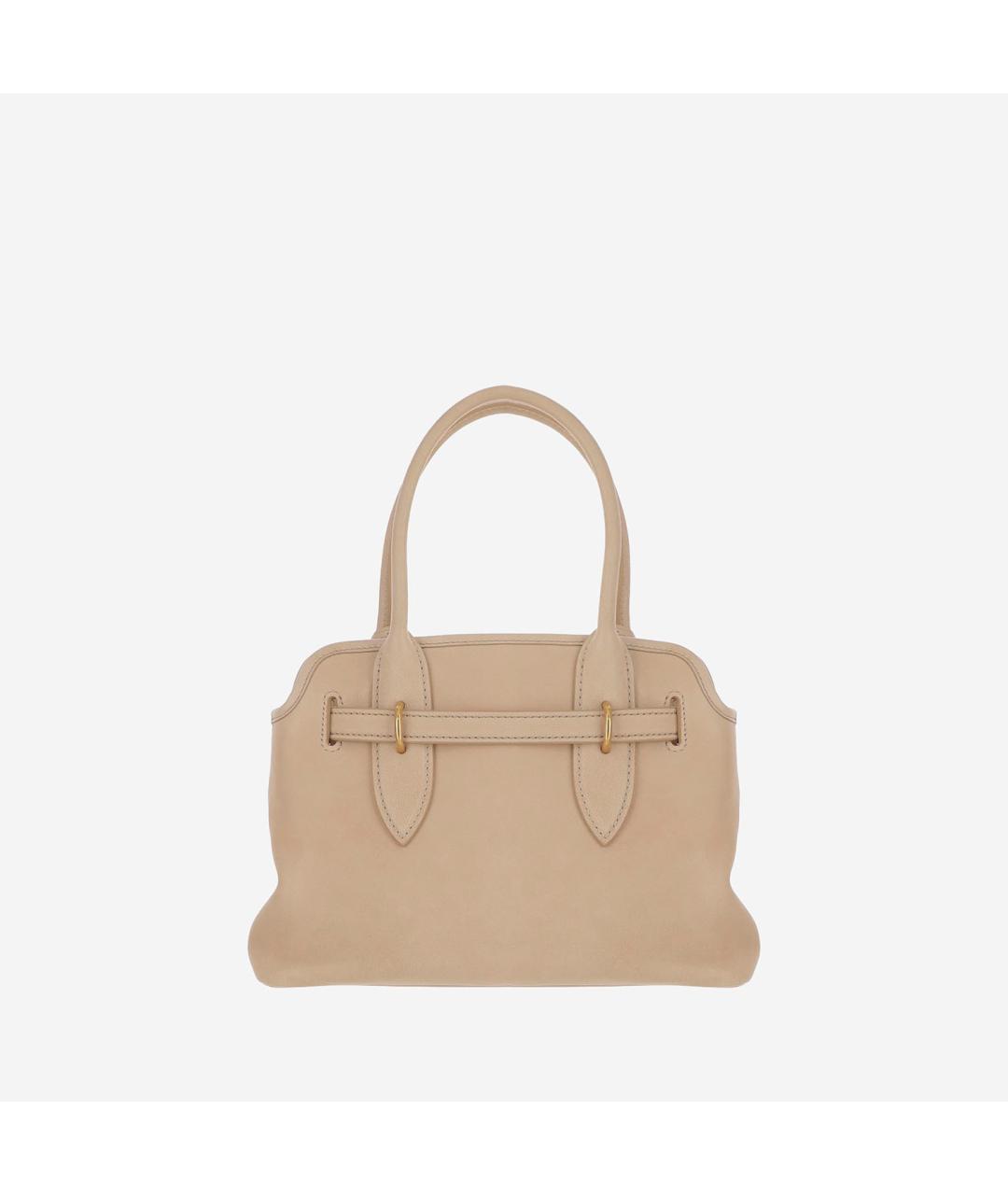 MIU MIU Бежевая кожаная сумка тоут, фото 3