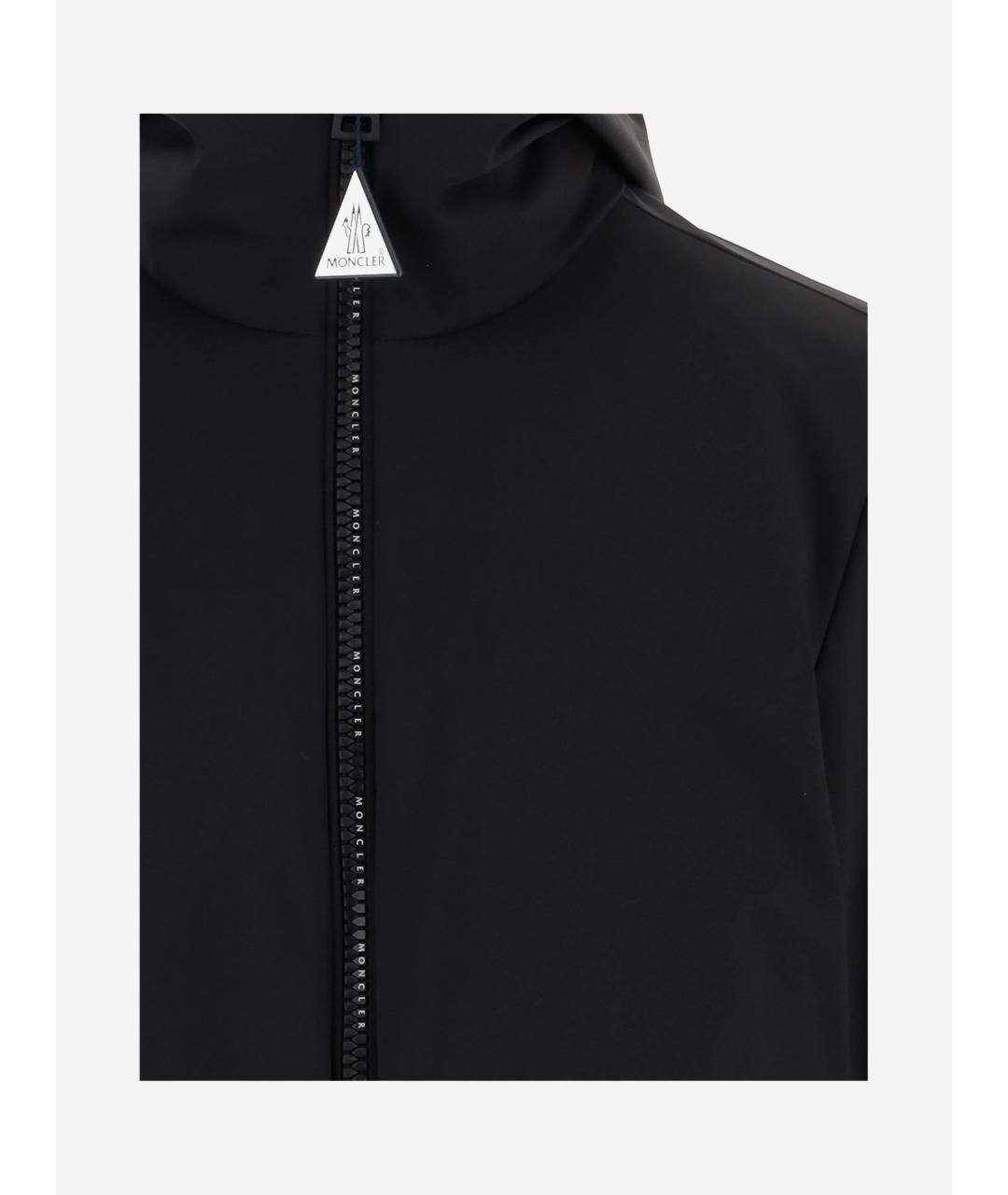 MONCLER Черная полиамидовая куртка, фото 3