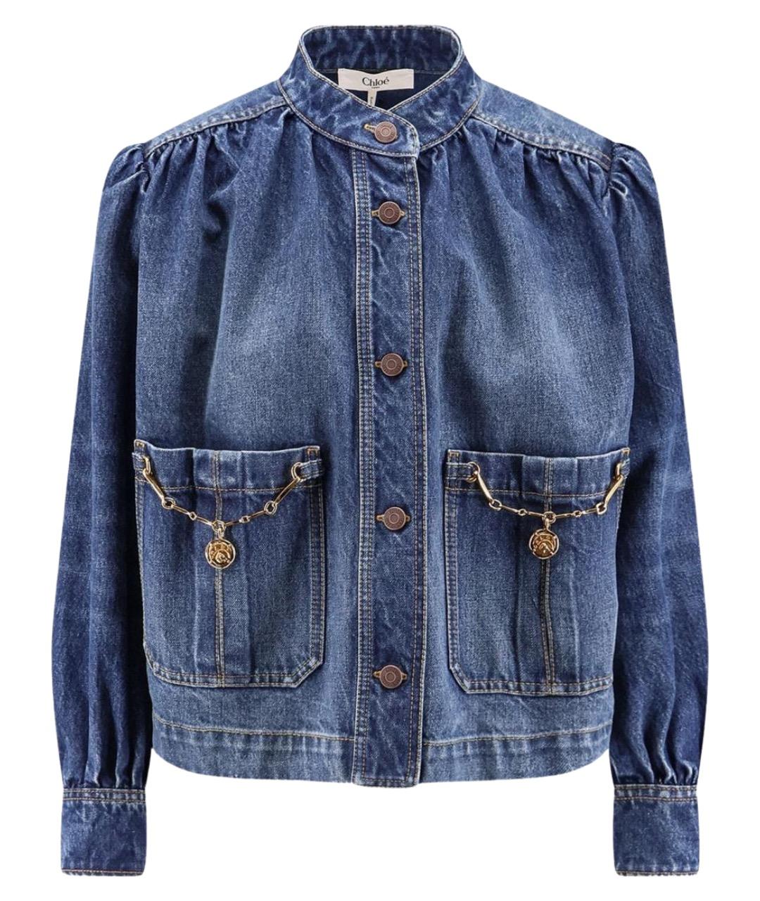 CHLOE Синяя хлопковая куртка, фото 1