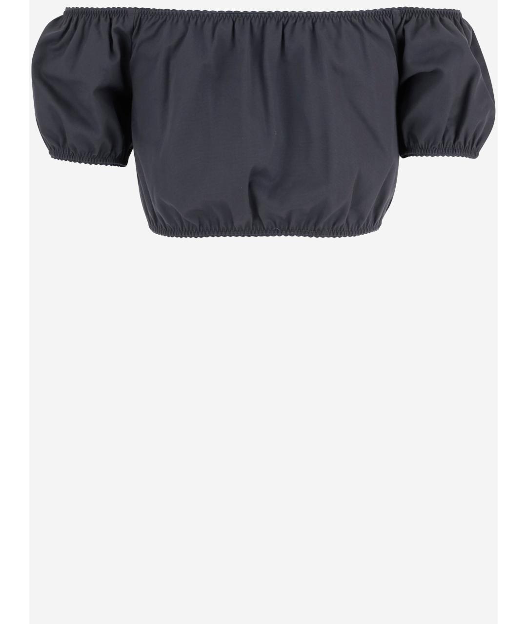 MIU MIU Мульти хлопковая футболка, фото 2