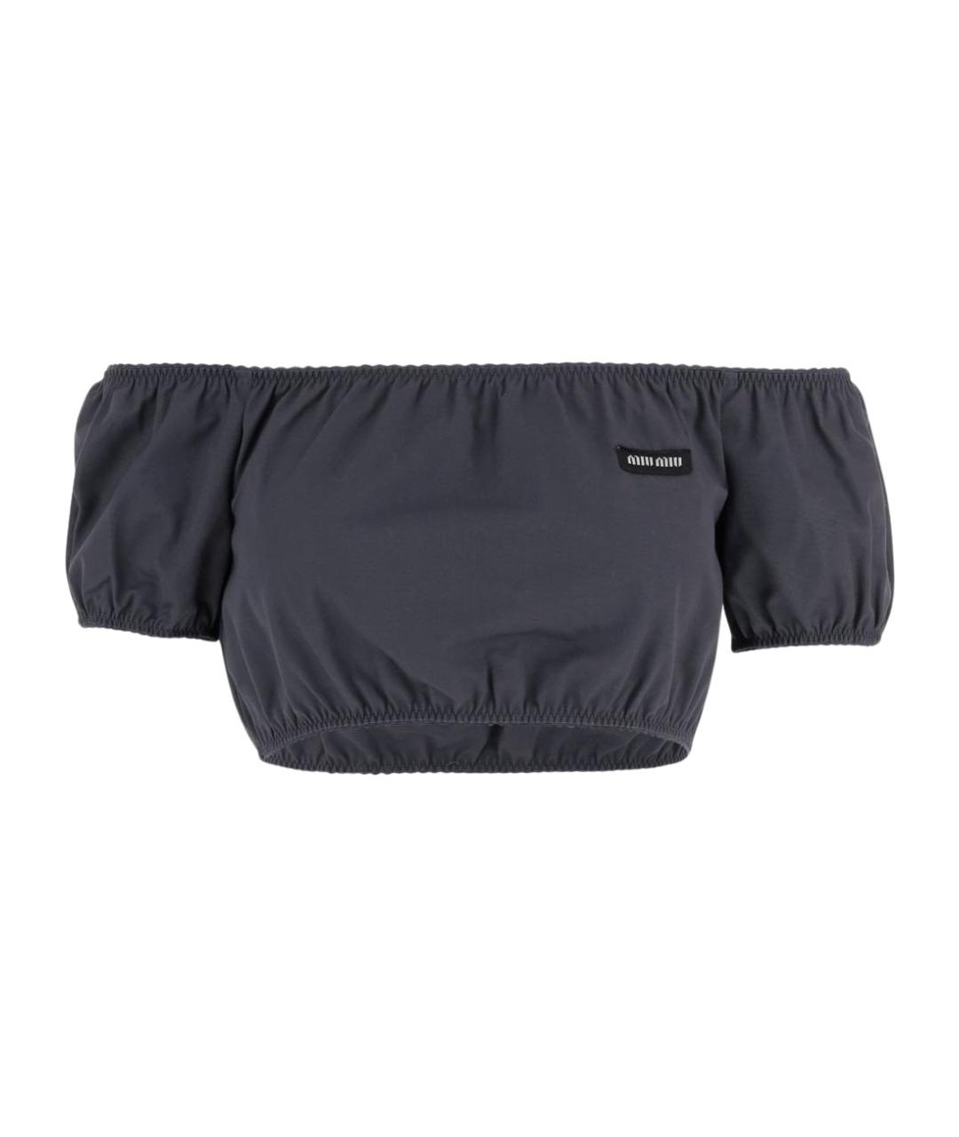 MIU MIU Мульти хлопковая футболка, фото 1