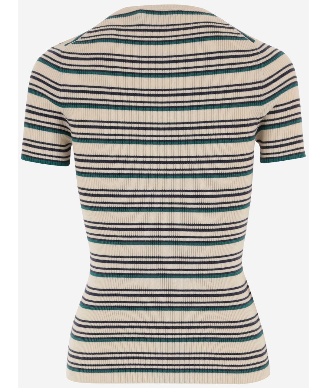 MIU MIU Мульти хлопковая футболка, фото 2