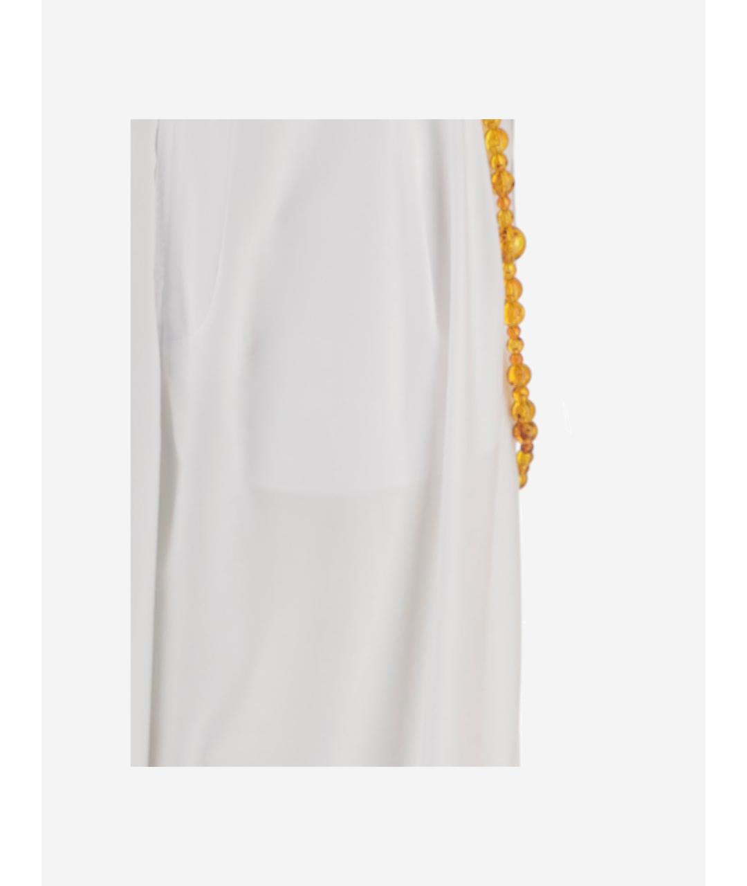 DARKPARK Белые хлопковые прямые брюки, фото 3