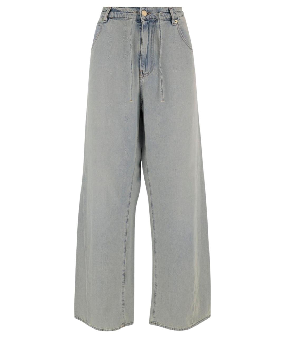 DARKPARK Синие хлопко-лиоцелловые прямые джинсы, фото 1