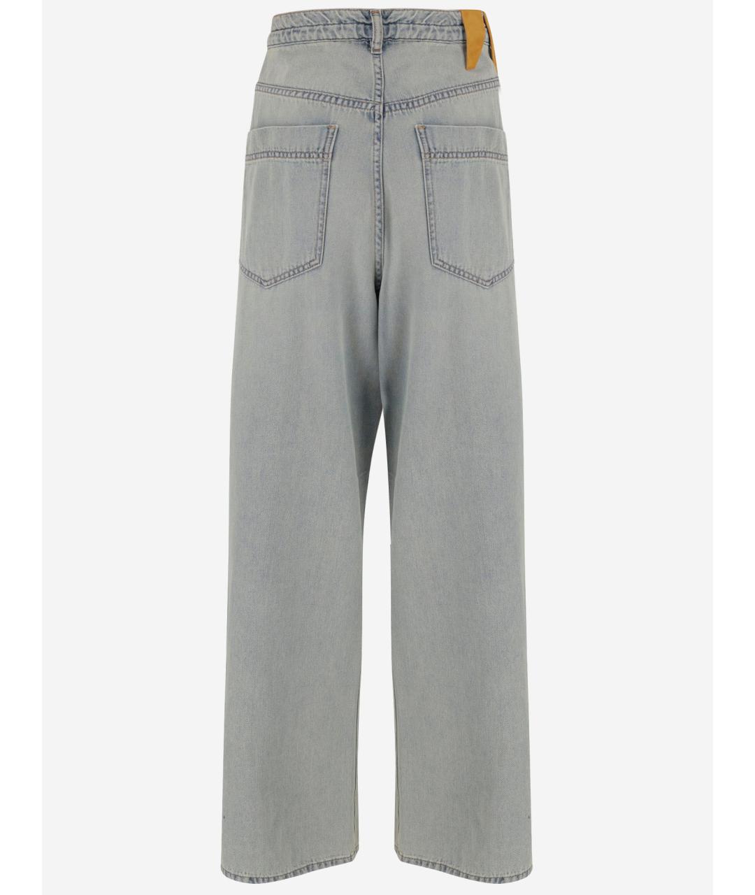 DARKPARK Синие хлопко-лиоцелловые прямые джинсы, фото 2