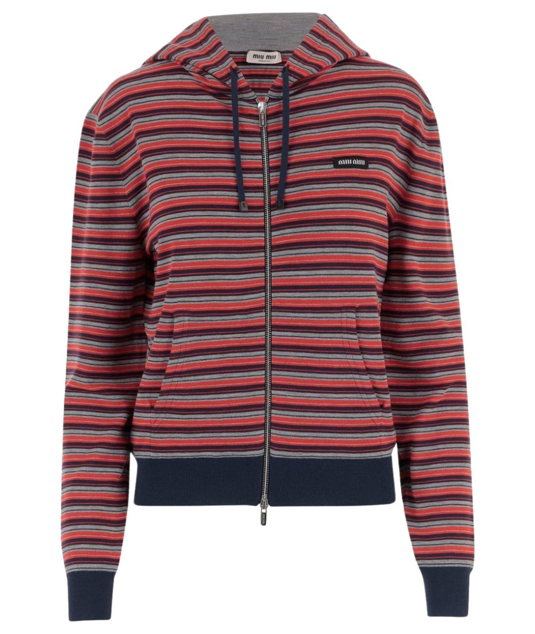 MIU MIU Мульти шерстяной кардиган, фото 1