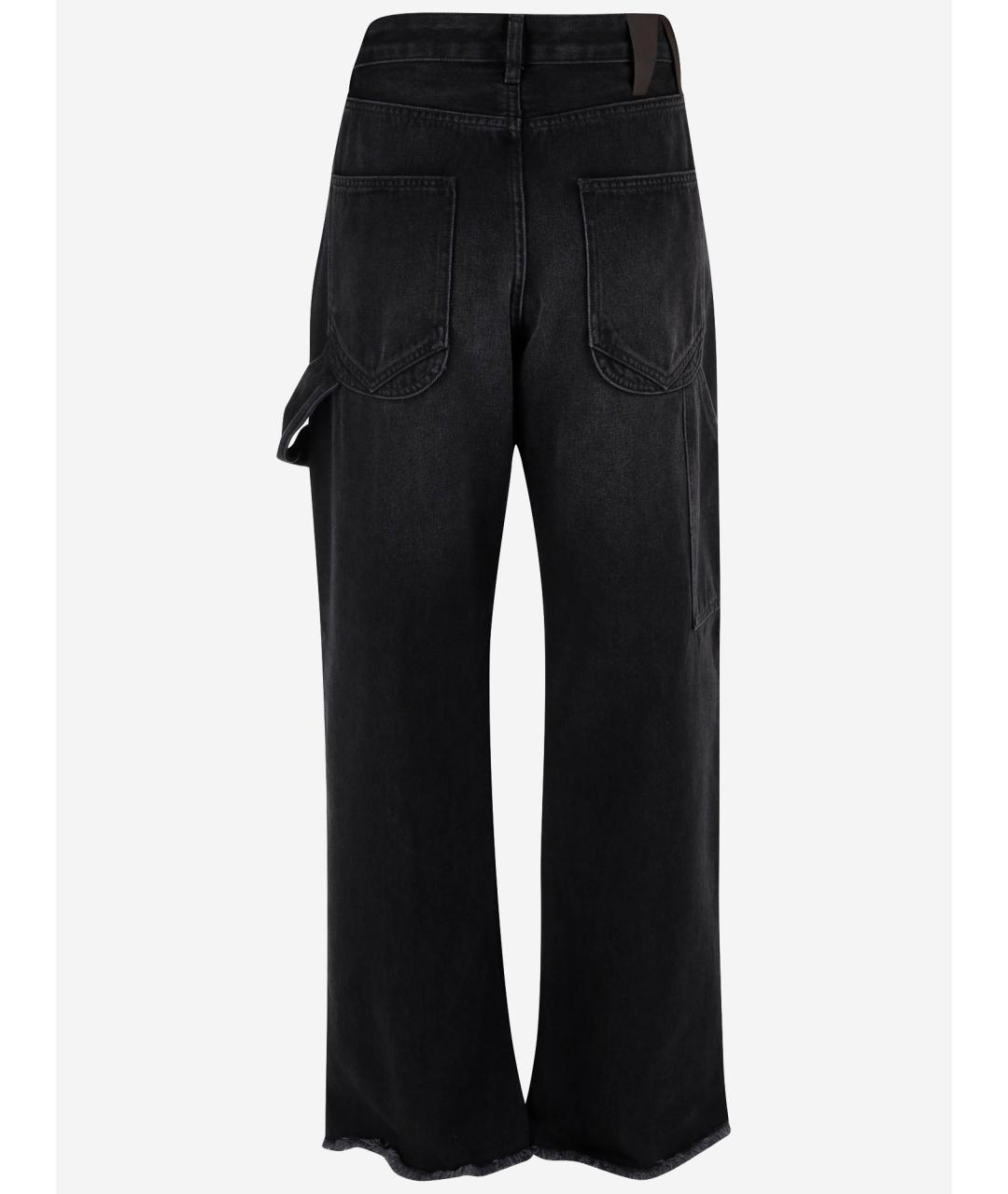 DARKPARK Черные хлопковые прямые джинсы, фото 2