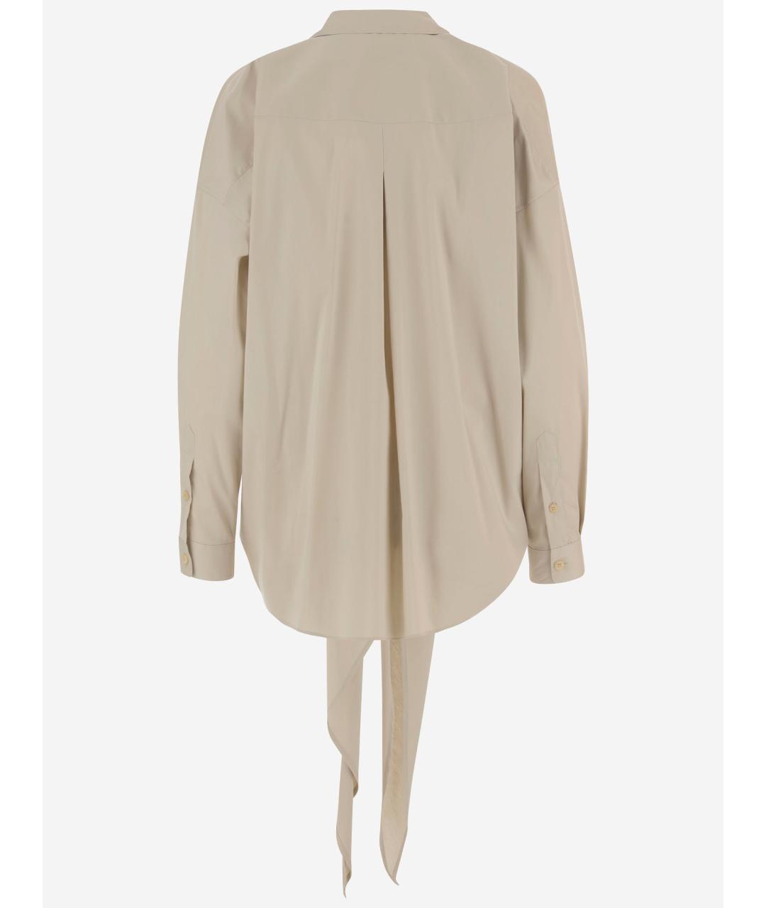 DARKPARK Бежевая хлопковая блузы, фото 2