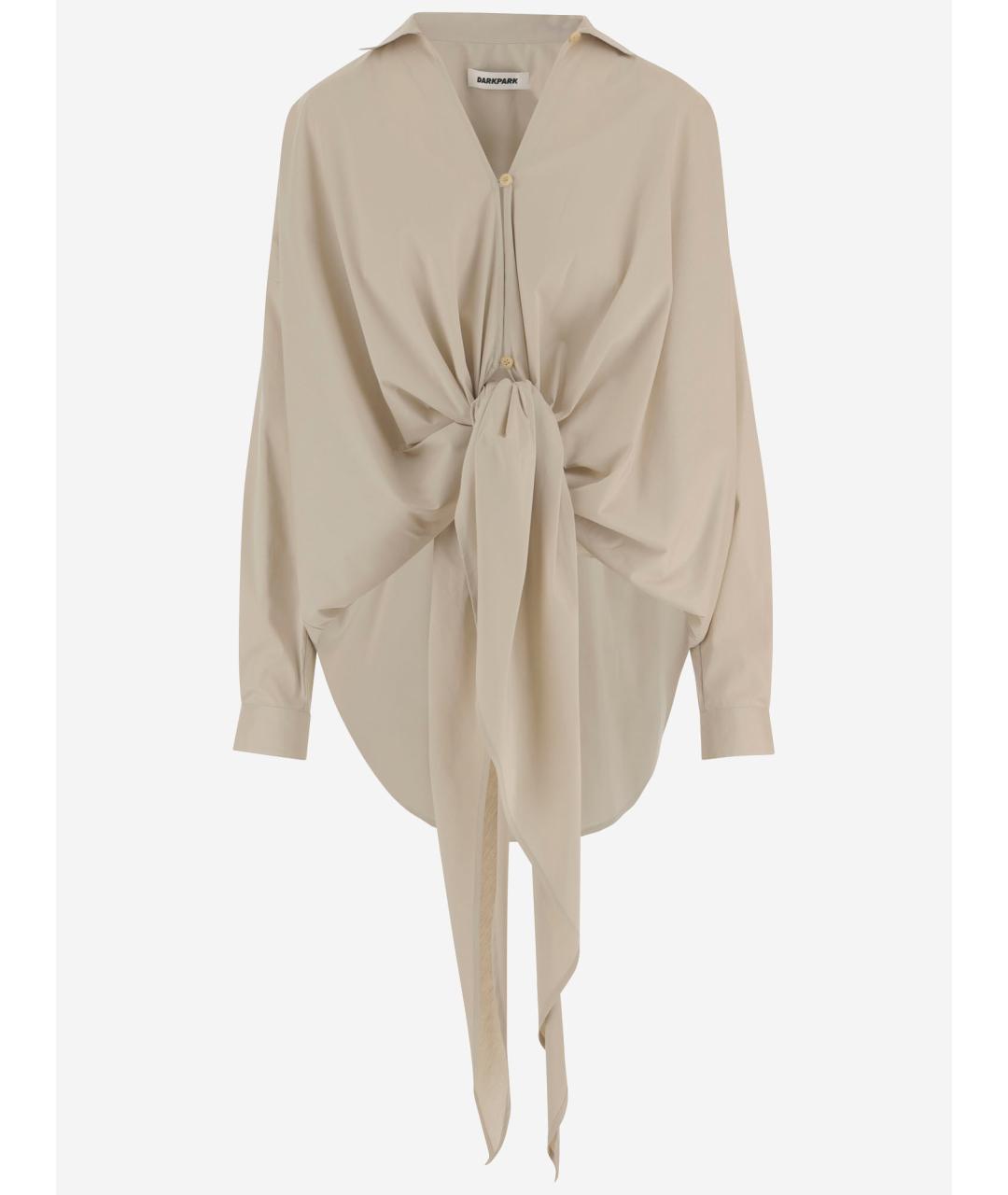 DARKPARK Бежевая хлопковая блузы, фото 4