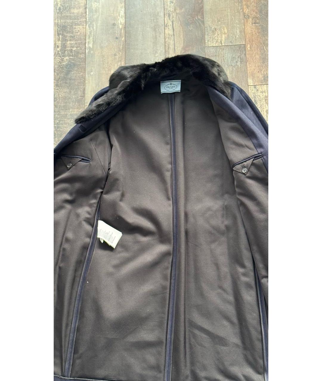 PRADA Темно-синее деним пальто, фото 5