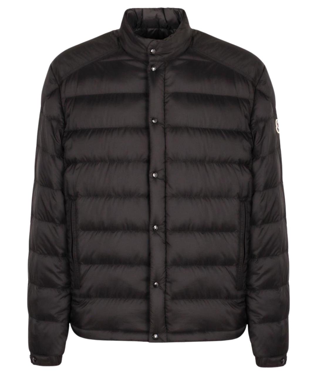 MONCLER Черный полиамидовый пуховик, фото 1
