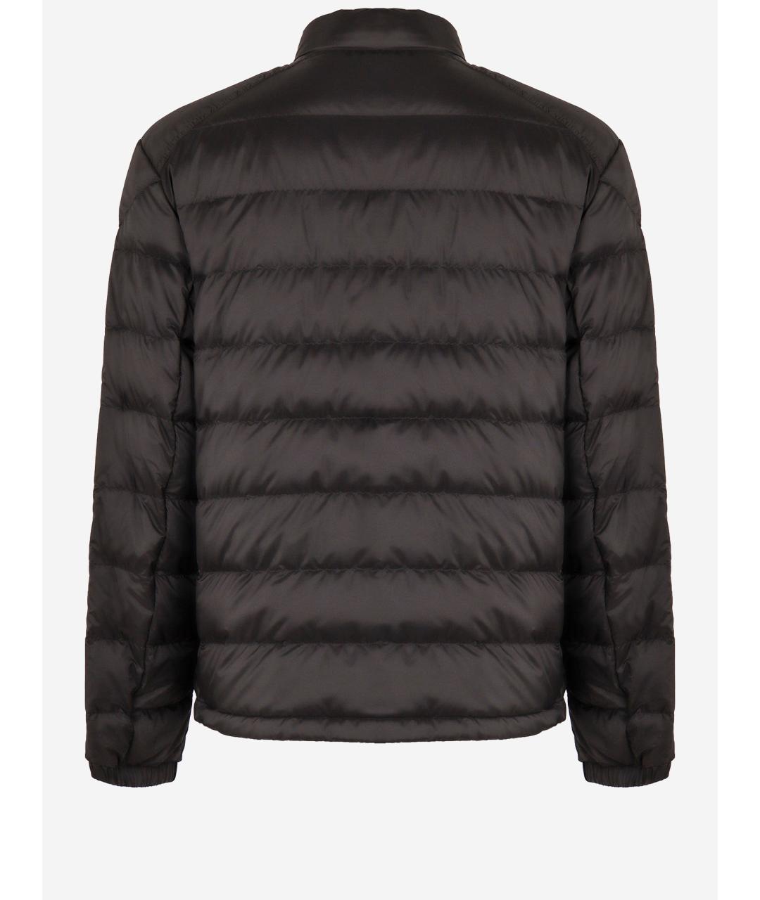 MONCLER Черный полиамидовый пуховик, фото 2