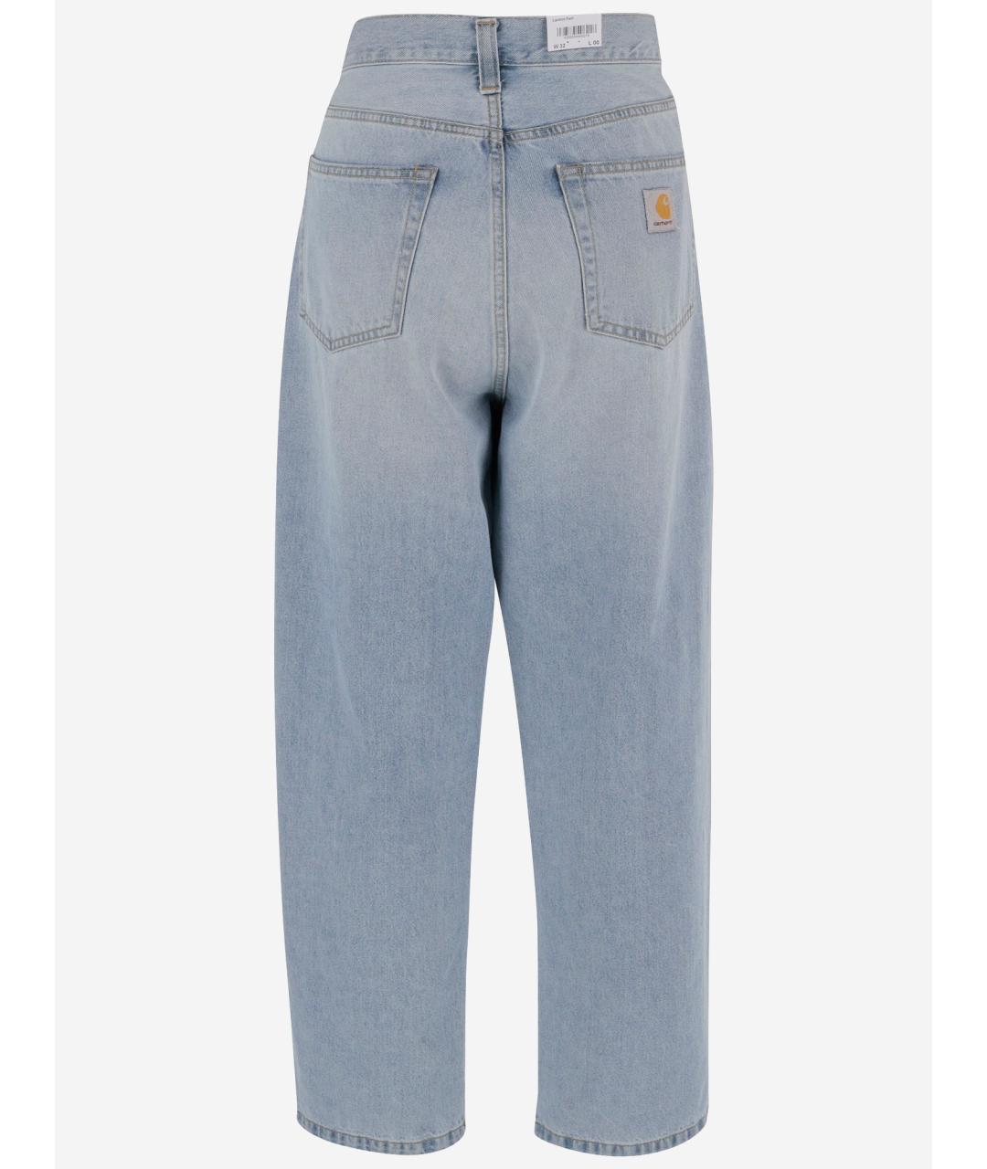 CARHARTT WIP Синие хлопковые прямые джинсы, фото 2