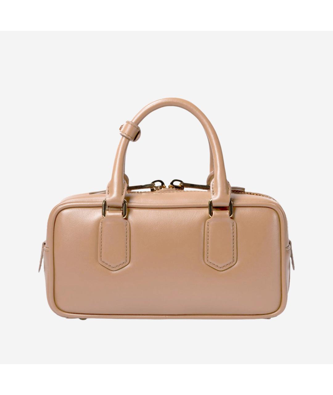 MIU MIU Бежевая кожаная сумка тоут, фото 3