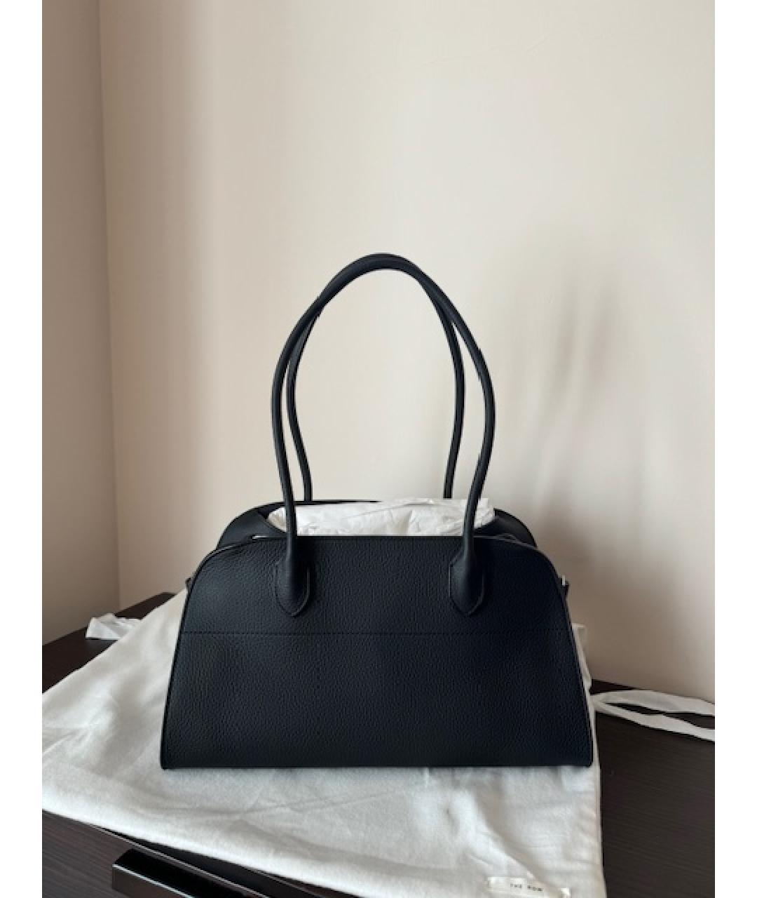 THE ROW Черная кожаная сумка тоут, фото 3