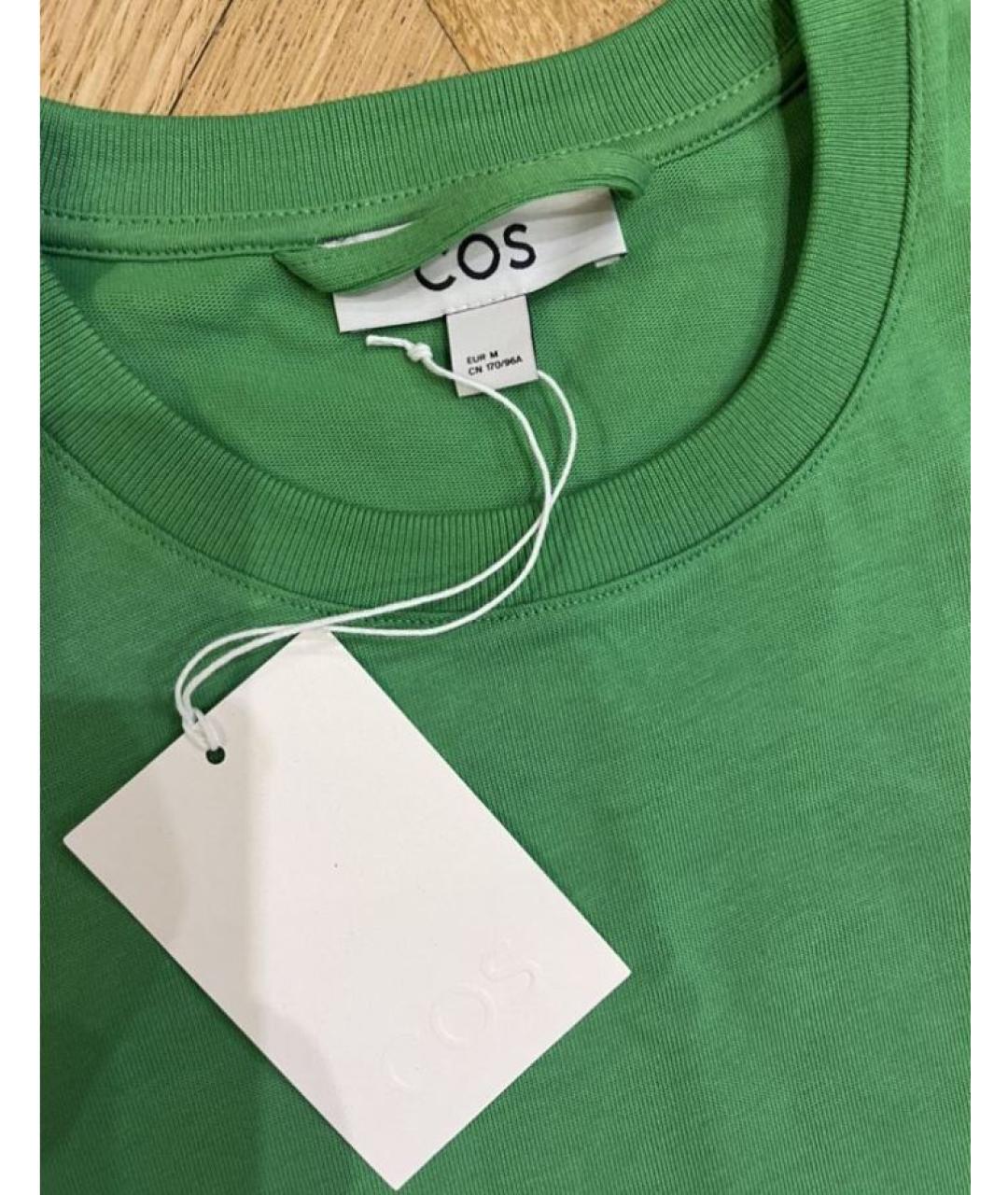 COS Зеленые хлопковое повседневное платье, фото 2
