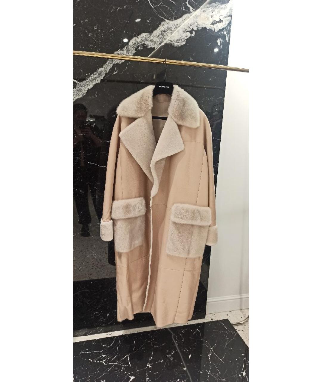 BLANCHA Розовая дубленка, фото 7