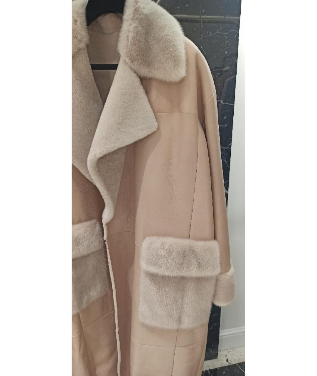 BLANCHA Розовая дубленка, фото 4