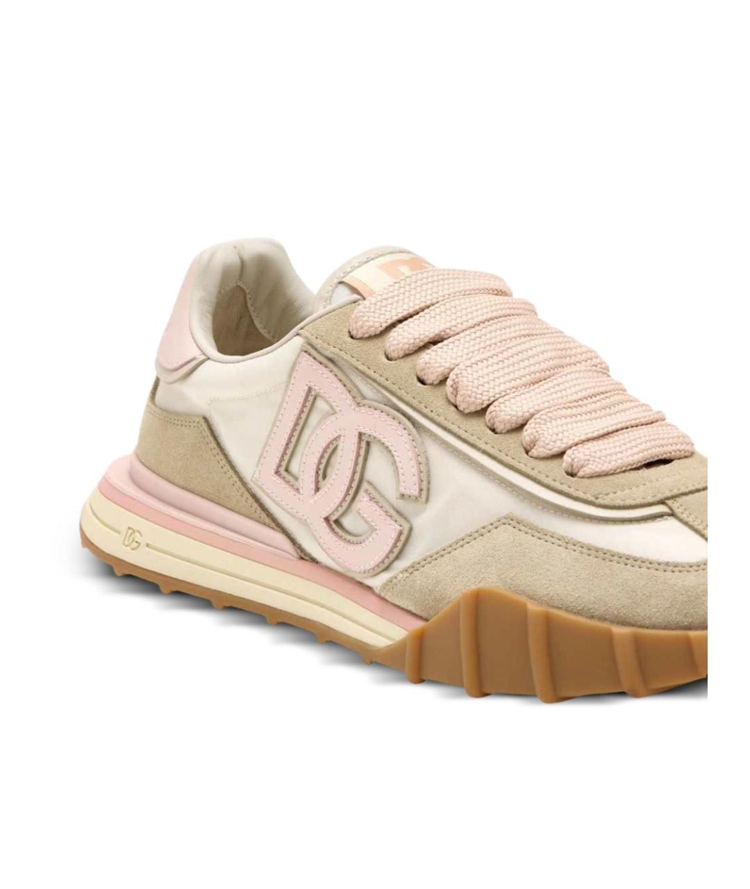 DOLCE&GABBANA Бежевые кроссовки, фото 2