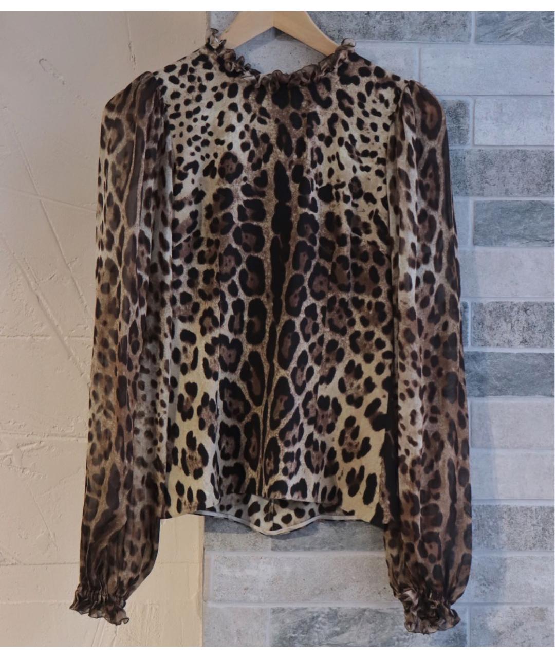 DOLCE&GABBANA Мульти шелковая блузы, фото 3