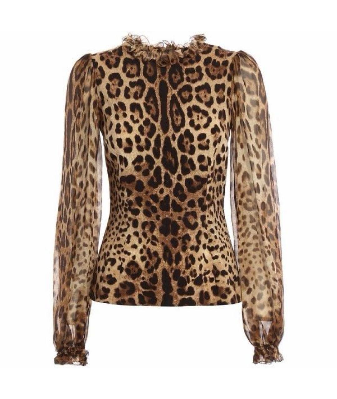 DOLCE&GABBANA Мульти шелковая блузы, фото 1