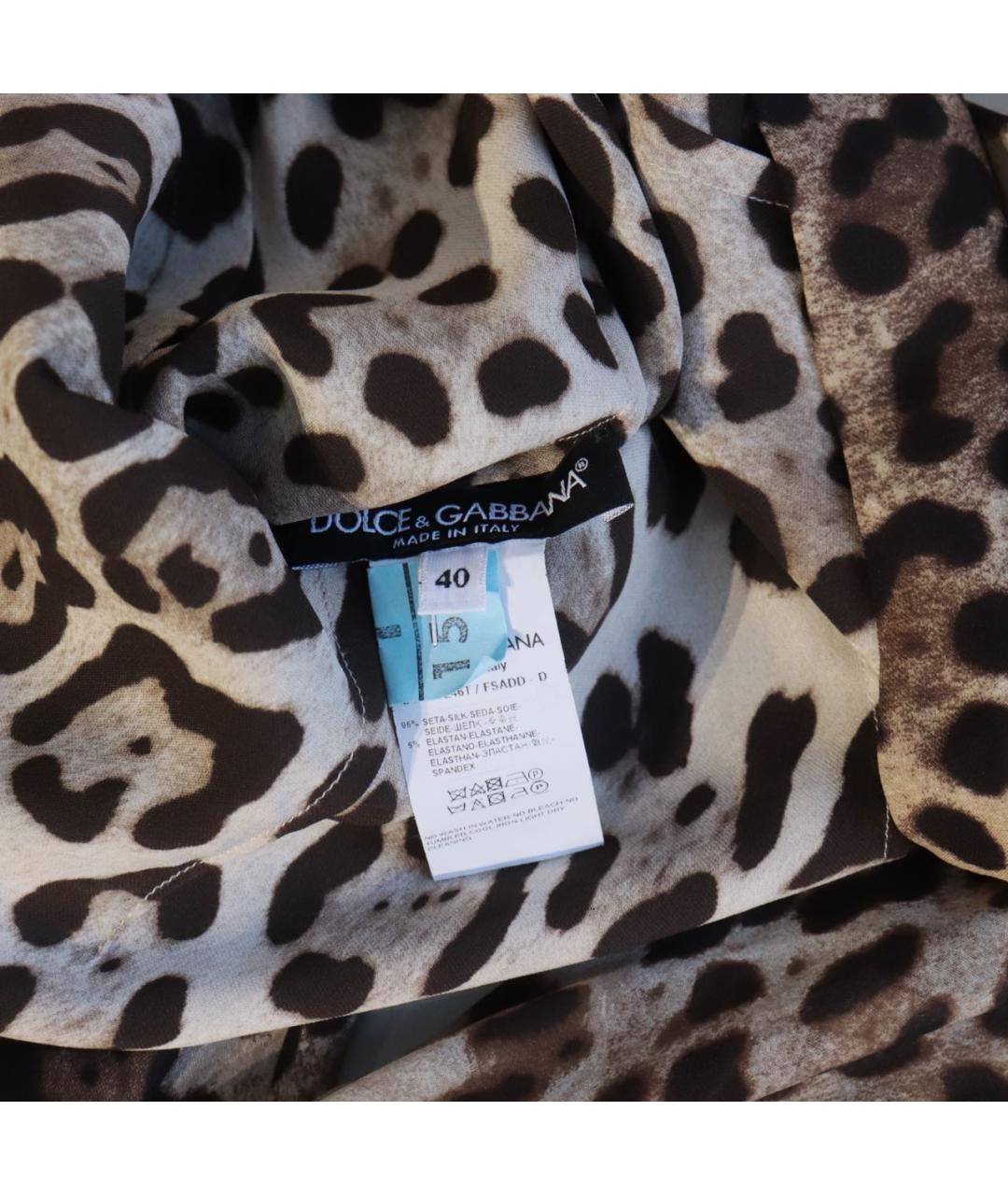 DOLCE&GABBANA Мульти шелковая блузы, фото 4