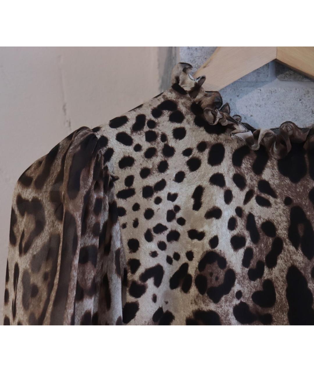 DOLCE&GABBANA Мульти шелковая блузы, фото 5