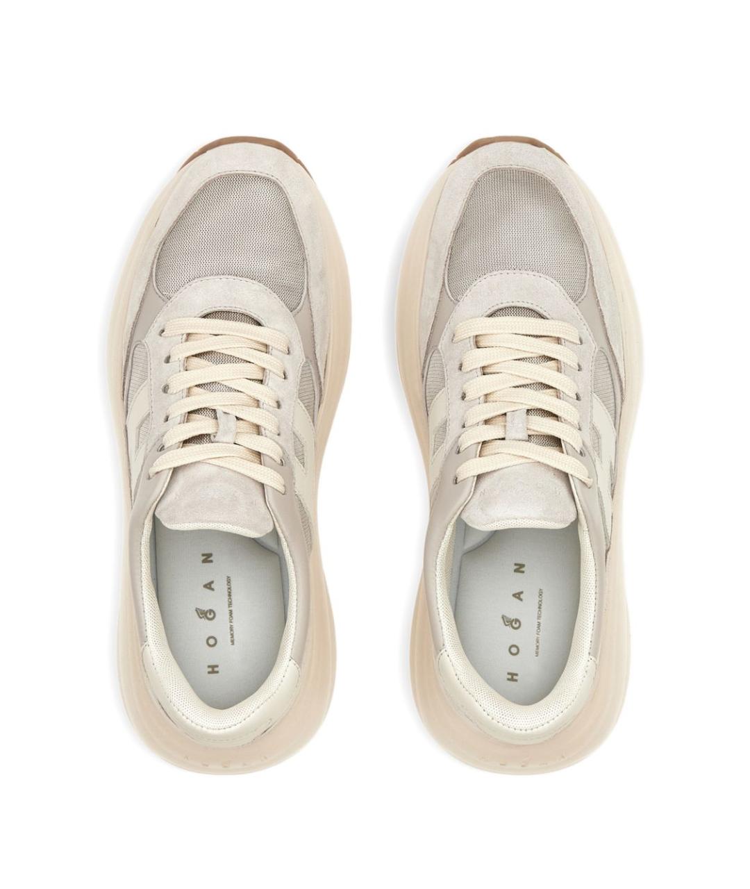 HOGAN Серые замшевые кроссовки, фото 4