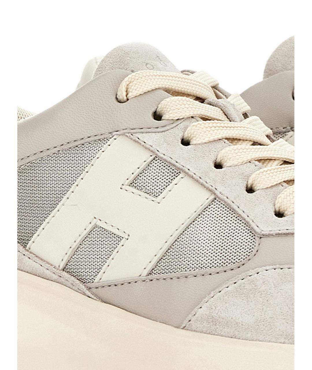 HOGAN Серые замшевые кроссовки, фото 5