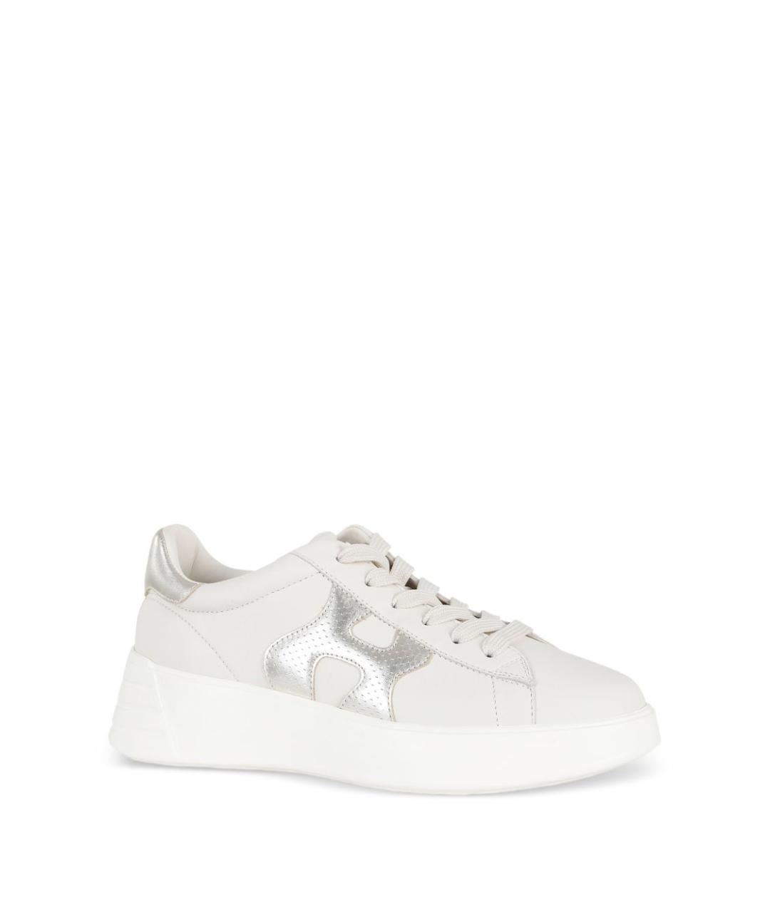 HOGAN Белые кожаные кеды, фото 2