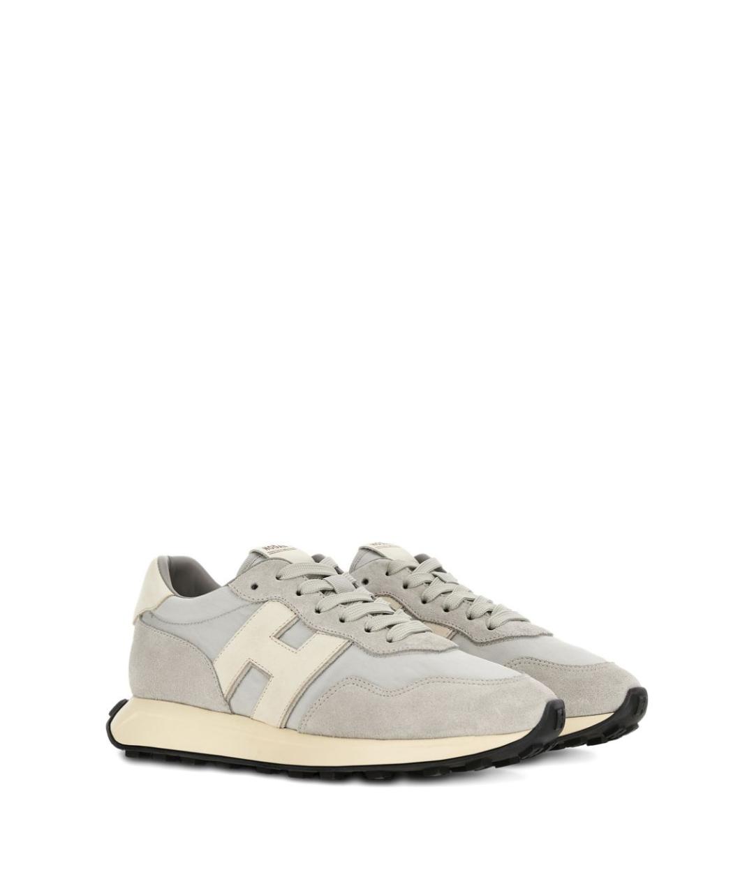 HOGAN Серые высокие кроссовки / кеды, фото 2