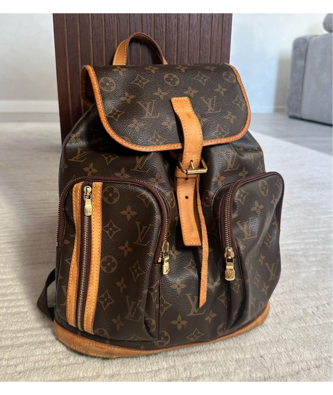 LOUIS VUITTON Коричневый рюкзак, фото 2