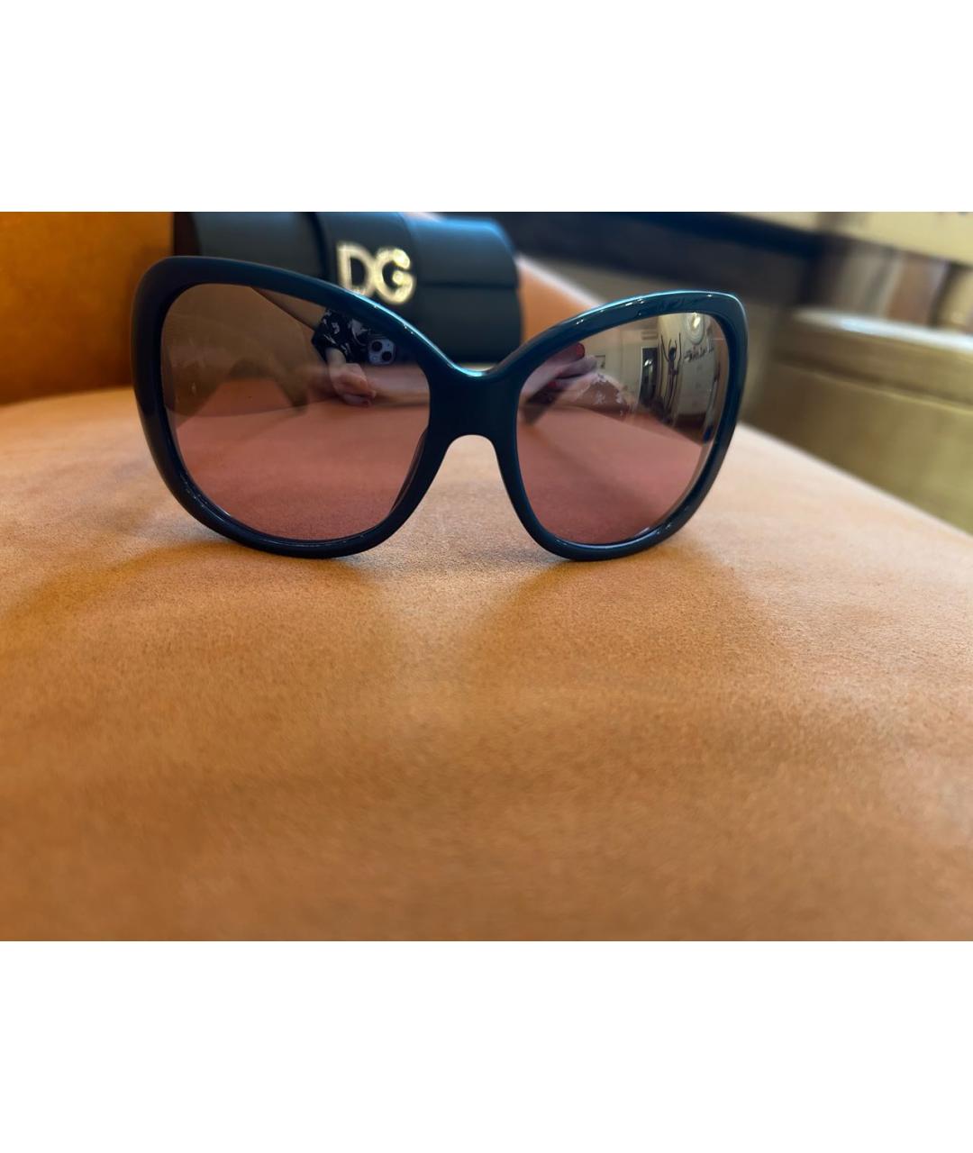 DOLCE&GABBANA Синие пластиковые солнцезащитные очки, фото 7