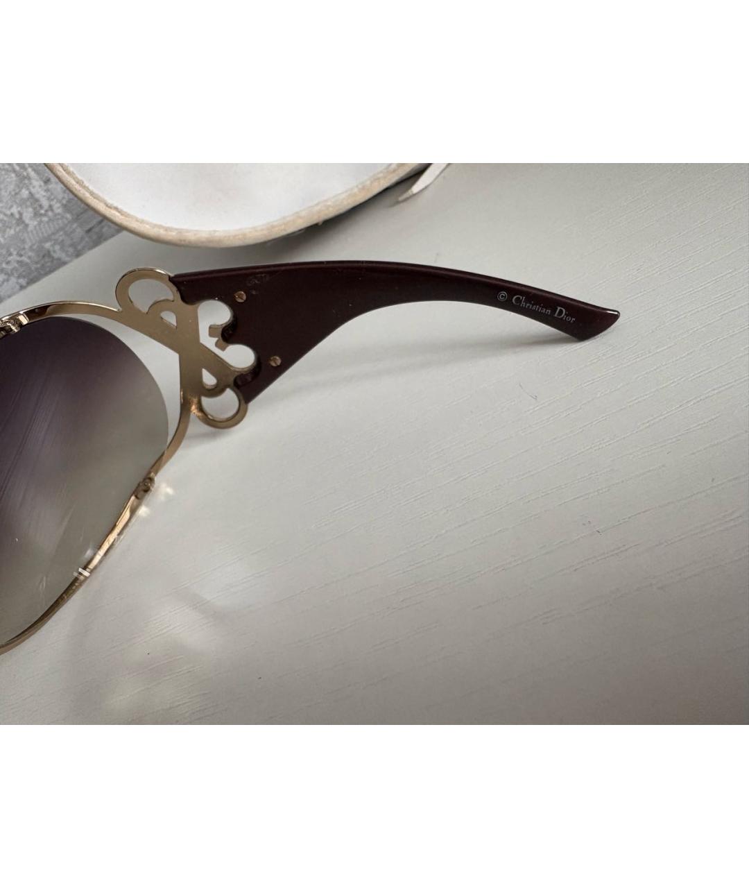 CHRISTIAN DIOR Бежевые солнцезащитные очки, фото 4