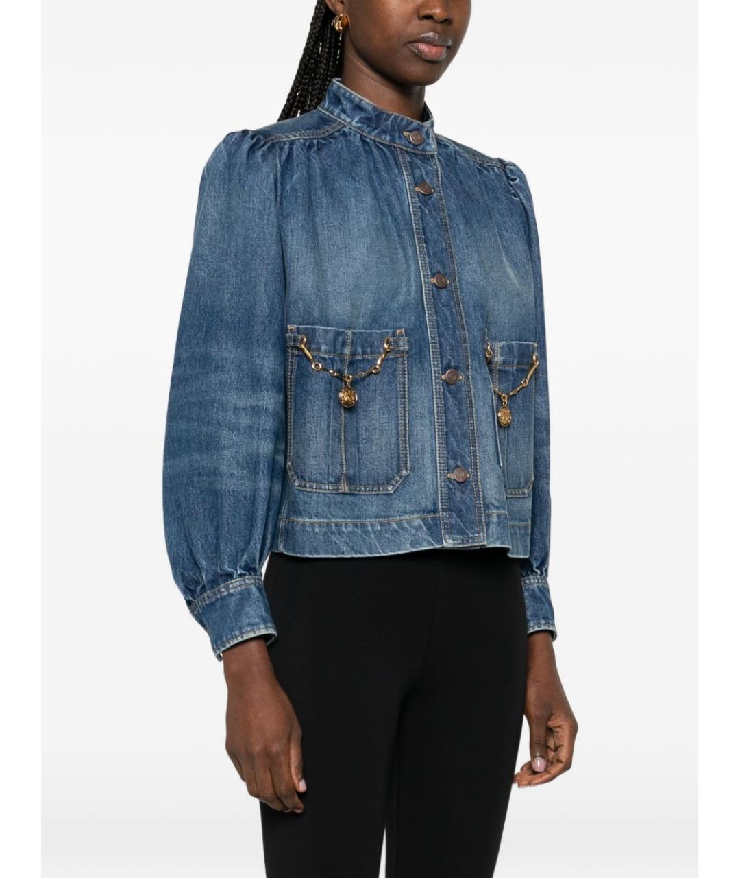 CHLOE Синяя хлопковая рубашка, фото 5