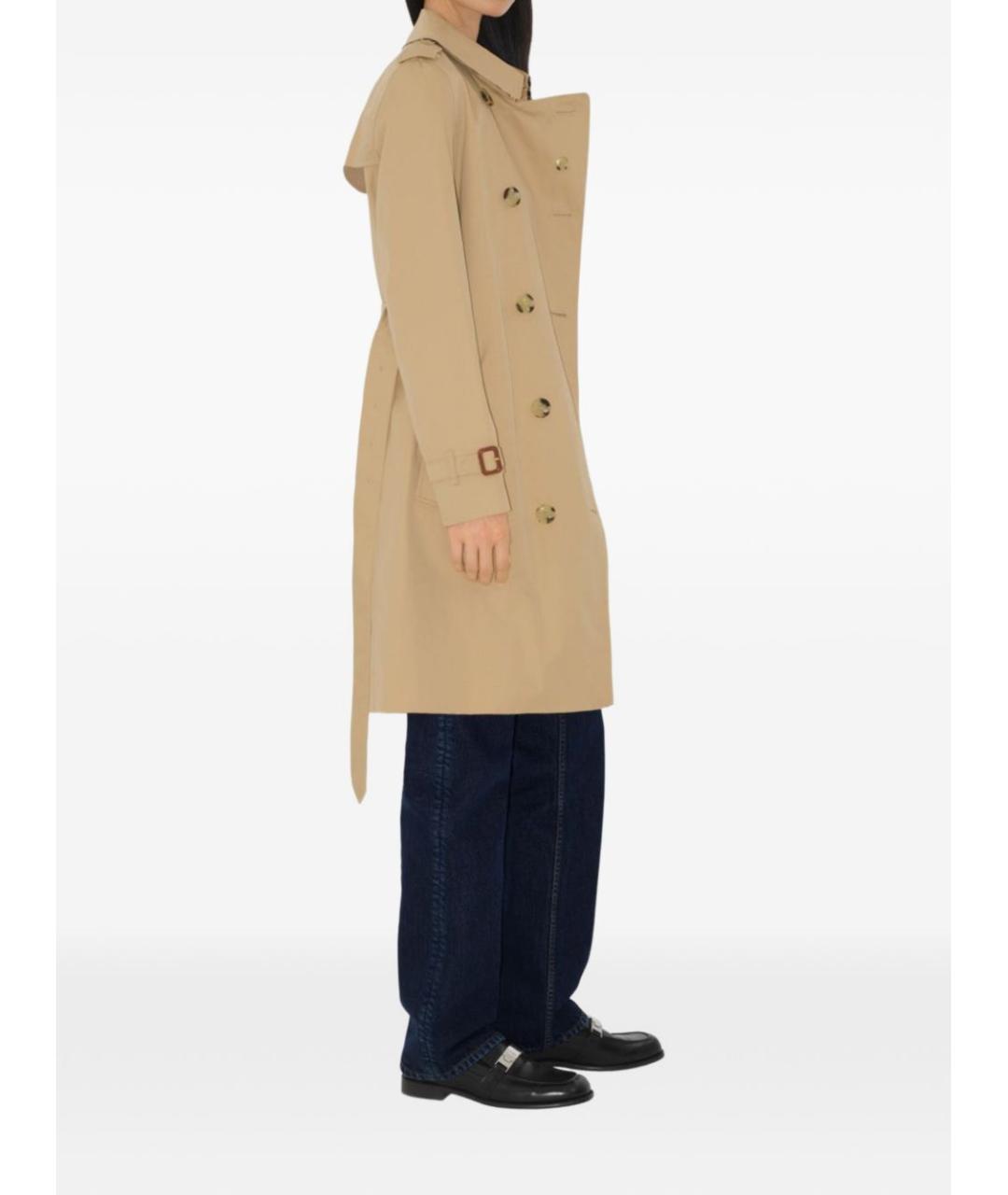 BURBERRY Бежевый хлопковый тренч/плащ, фото 4
