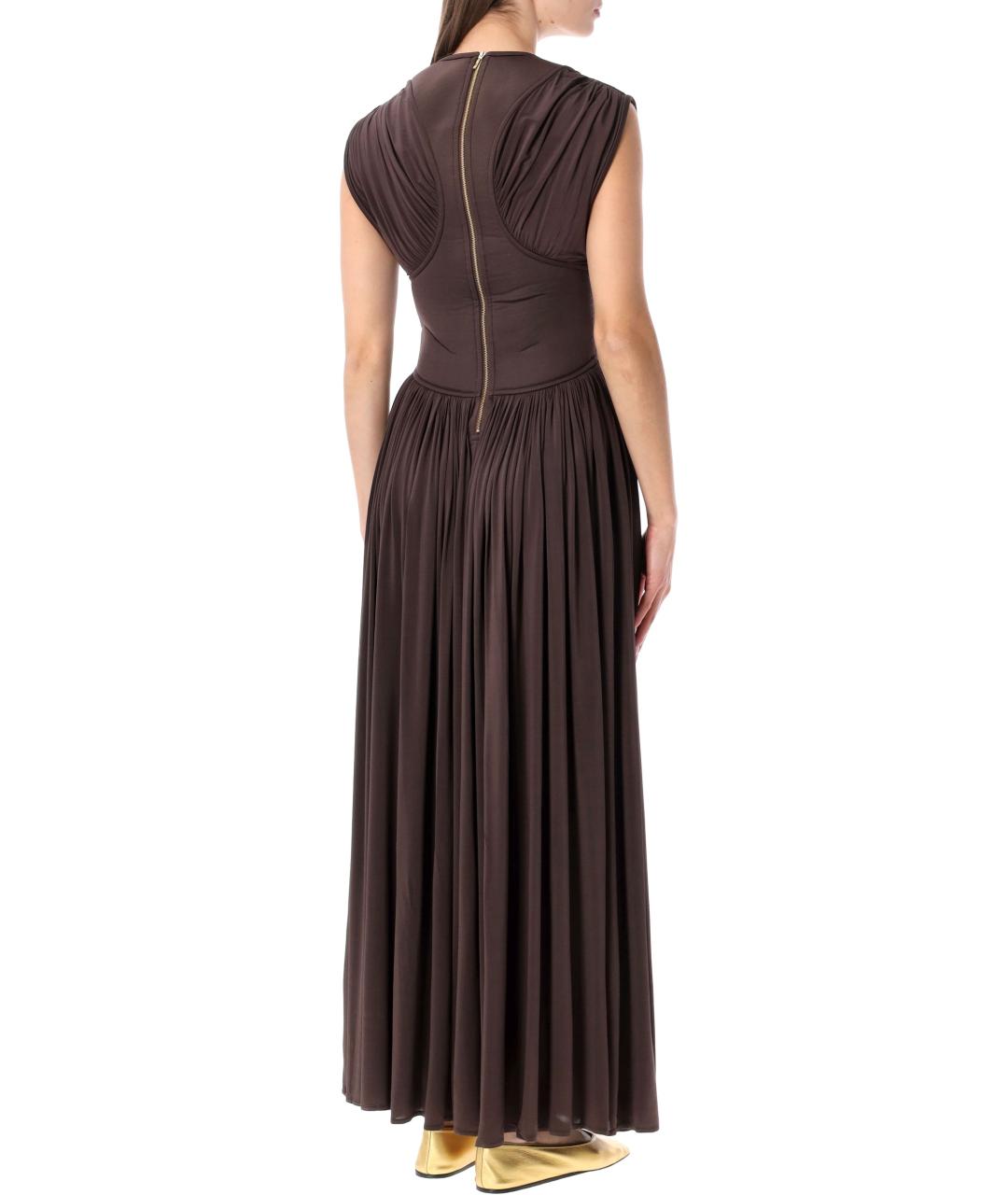 ZIMMERMANN Коричневое вискозное вечернее платье, фото 3