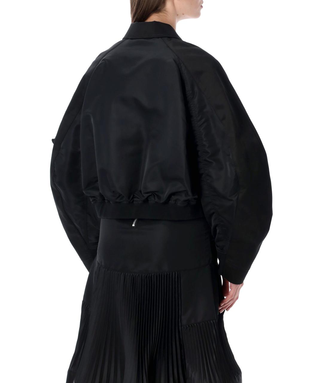 SACAI Черная полиамидовая куртка, фото 3