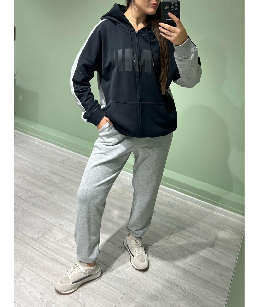 MM6 MAISON MARGIELA Серые хлопковые спортивные брюки и шорты, фото 8