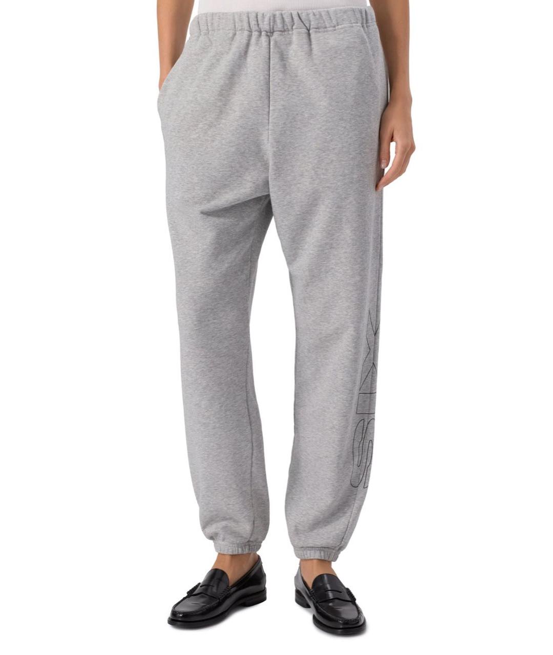 MM6 MAISON MARGIELA Серые хлопковые спортивные брюки и шорты, фото 2