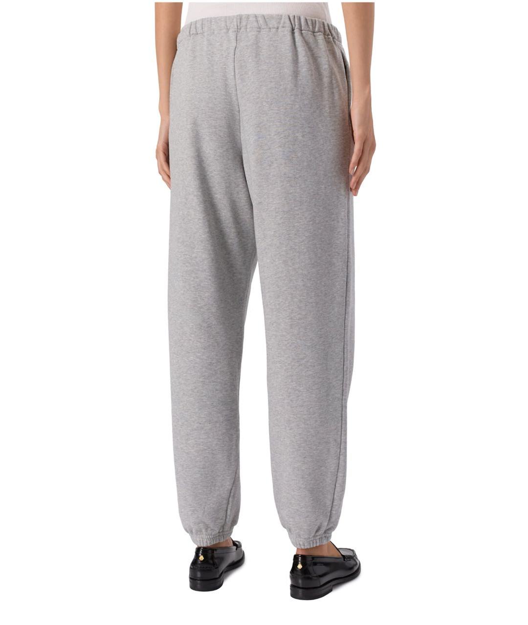 MM6 MAISON MARGIELA Серые хлопковые спортивные брюки и шорты, фото 3