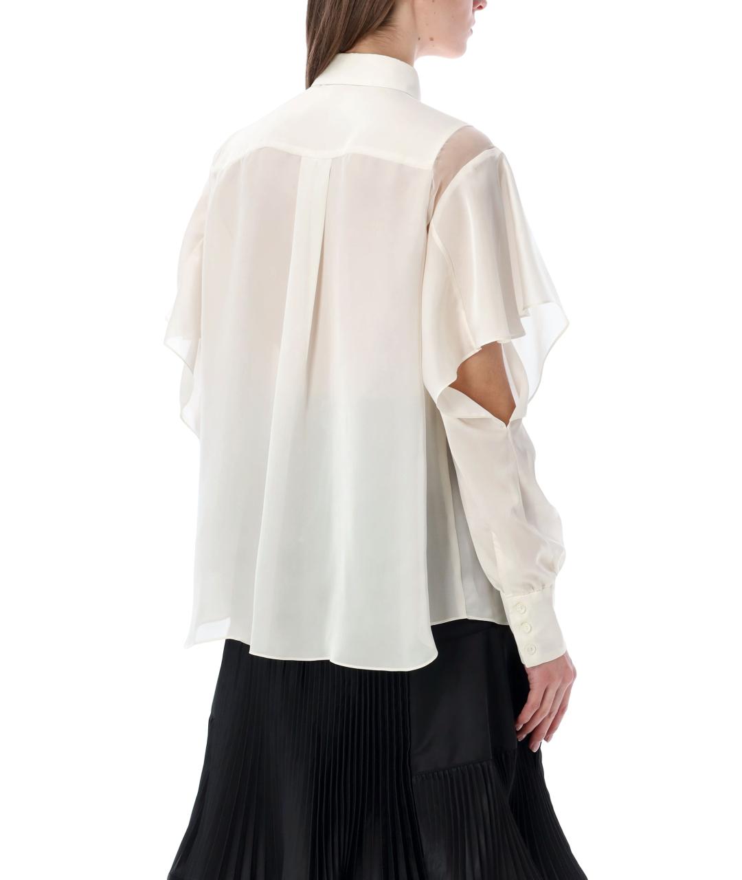 SACAI Бежевая полиэстеровая рубашка, фото 2