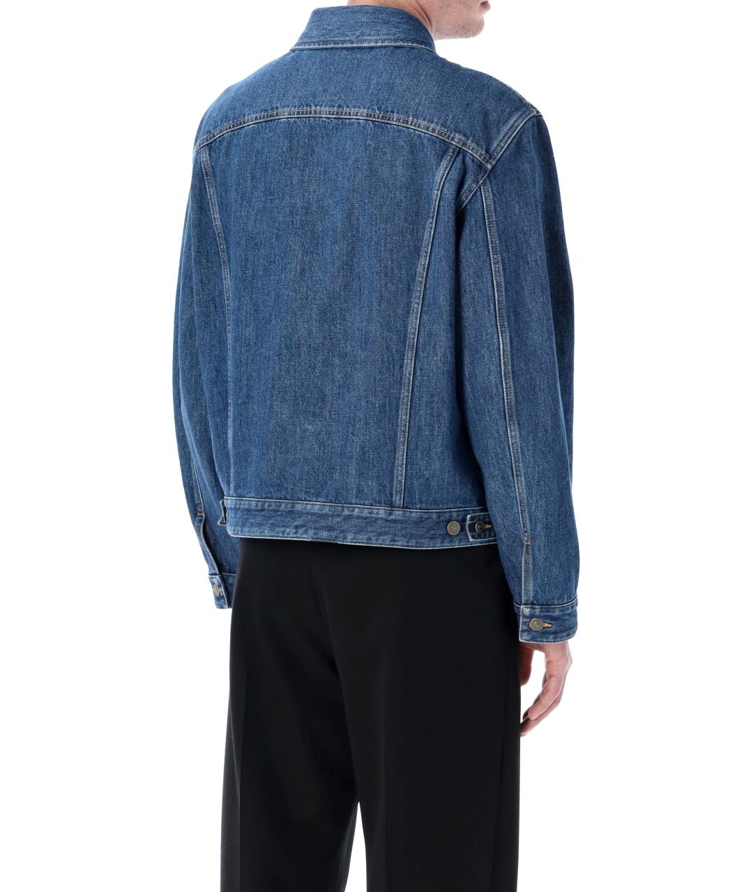 VALENTINO Синяя хлопковая куртка, фото 3