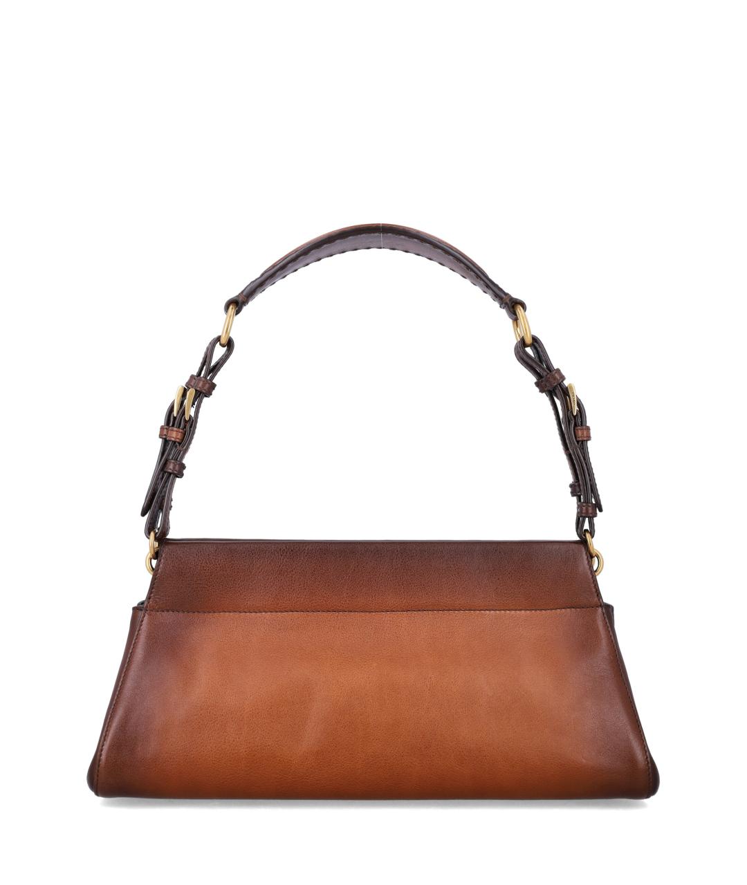 PRADA Коричневая кожаная сумка через плечо, фото 3