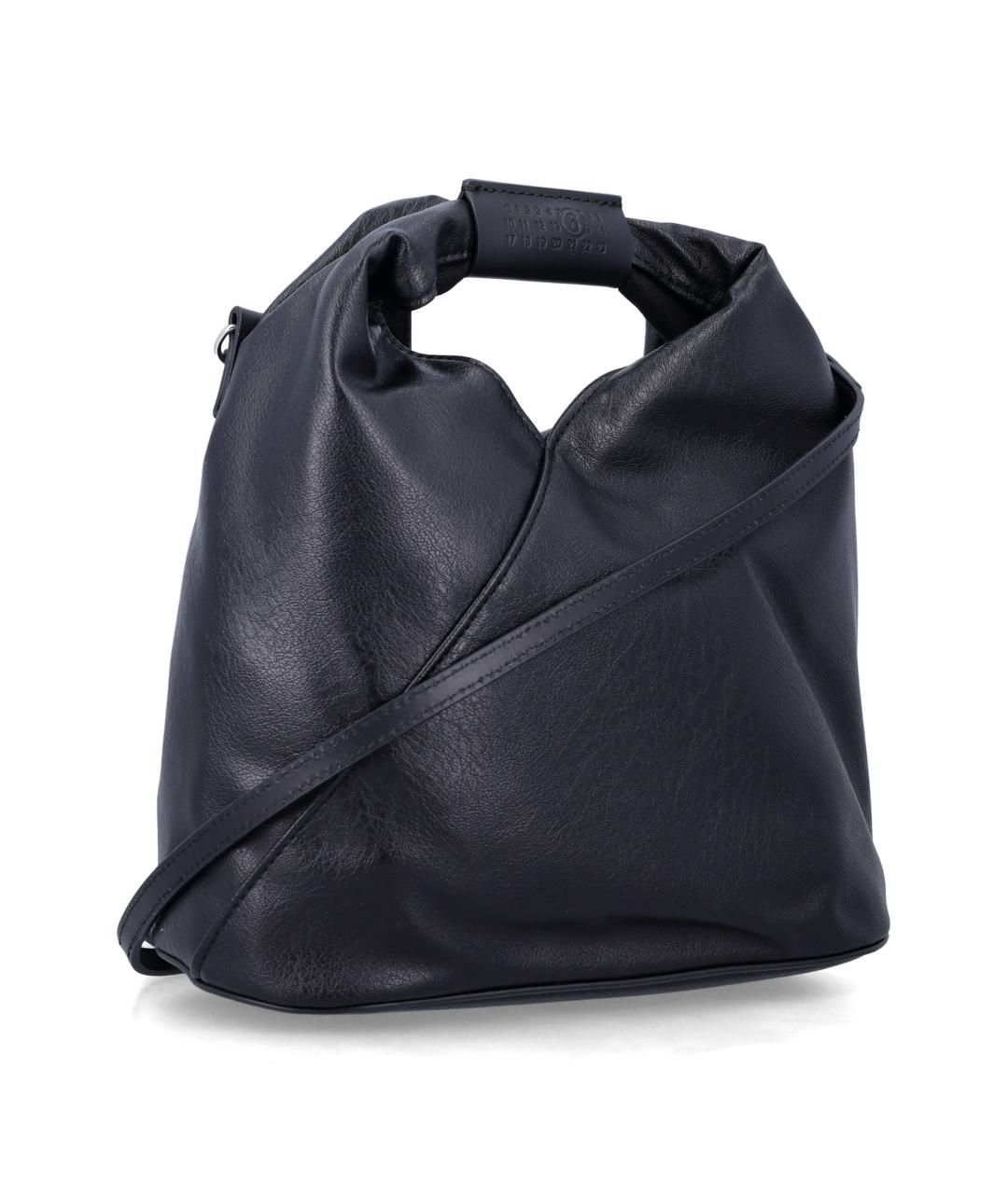 MM6 MAISON MARGIELA Черная сумка тоут из искусственной кожи, фото 2