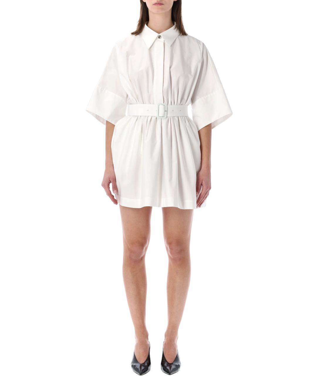 GIVENCHY Белое хлопковое повседневное платье, фото 2