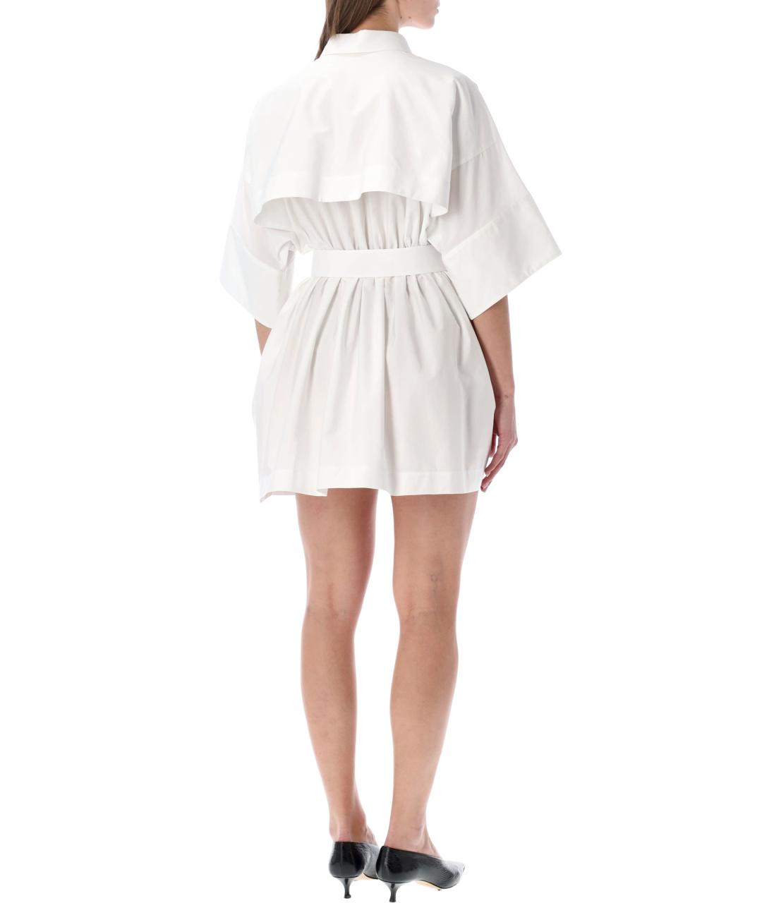 GIVENCHY Белое хлопковое повседневное платье, фото 3