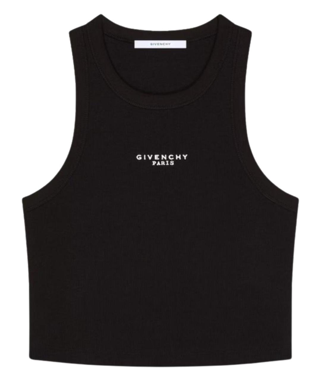 GIVENCHY Черная хлопковая майка, фото 1