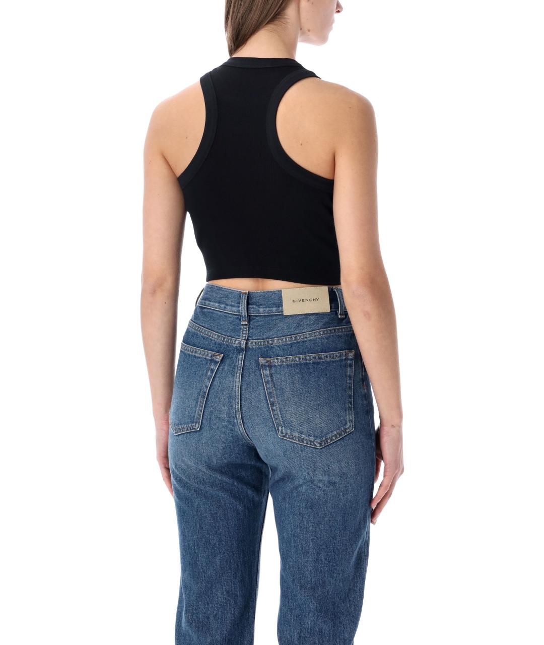 GIVENCHY Черная хлопковая майка, фото 3