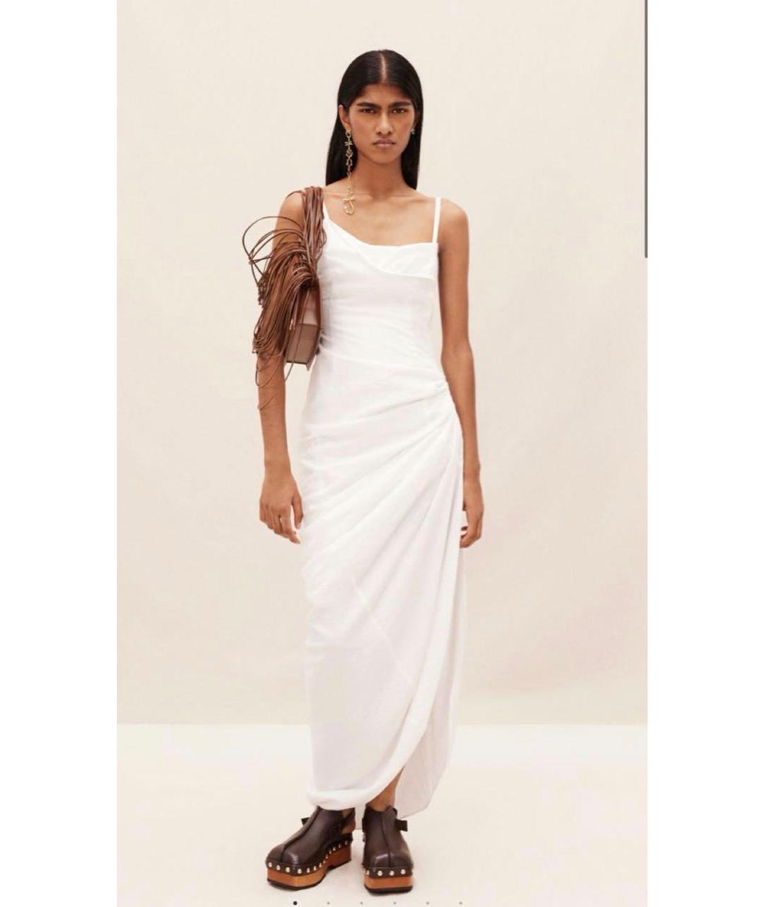 JACQUEMUS Белое повседневное платье, фото 3